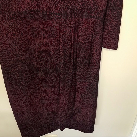 GEORGE Wrap Dress Deep V Neck & crackle pattern - Picture 3 of 11